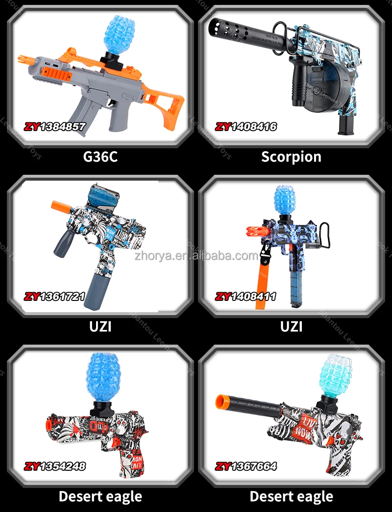 Zhorya Mini M416 Electric Water Bottle Gel Splash Automatic Blaster