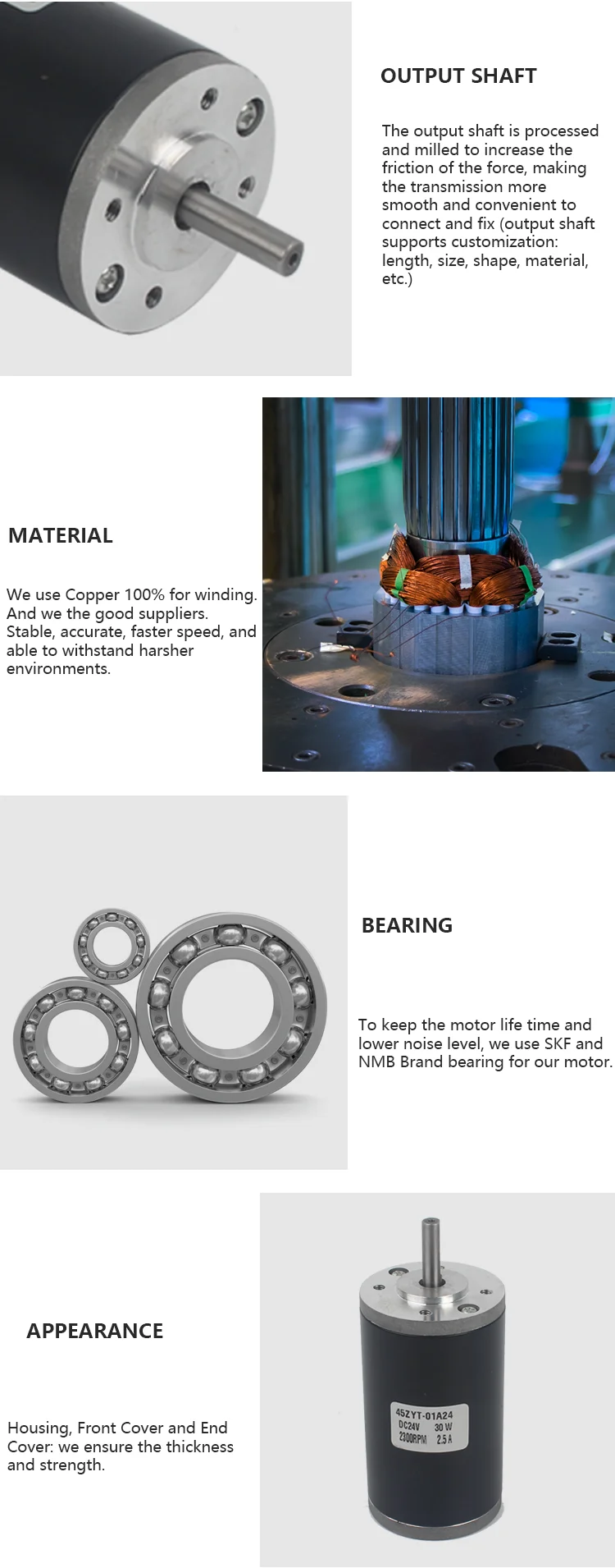 70zyt 100 Watt Dc Motor Dc Electric Brush Motor Dual Shaft Dc Brush Motor Buy 100 Watt Dc