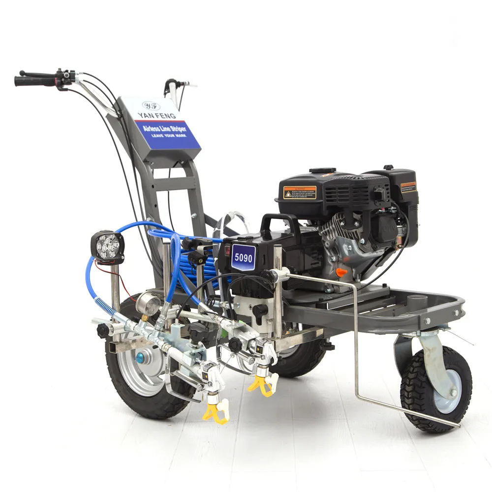 Road Marking Machine Petrol Powered with Reflective Bead Capability Airless Line Striper