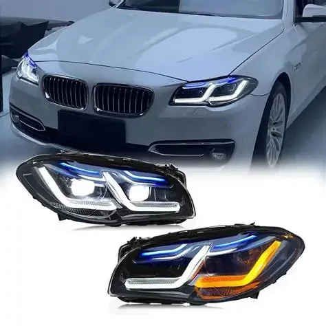 LHD 5 Series F10 F18 Upgrade to G30 Style Full LED Headlights for BMW 2011-2016 Plug and Play
