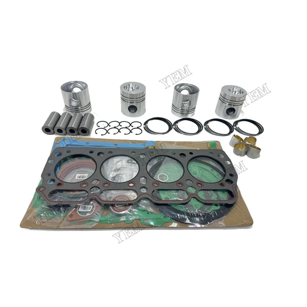 For Komatsu 4D105 Rebuild Kit With Piston Ring Cylinder Gaskets Piston Standard Size Engine Parts 2
