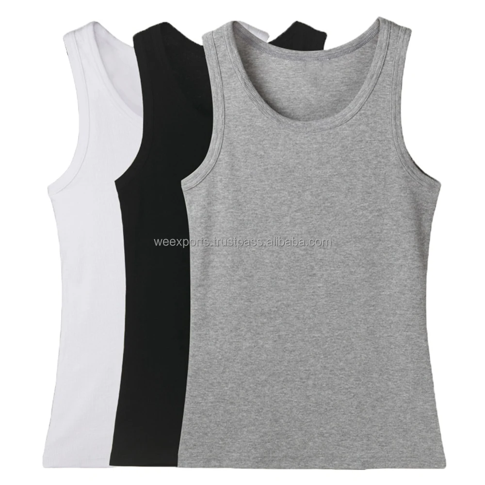 Cheap 100% Combed Cotton Men Sleeveless 