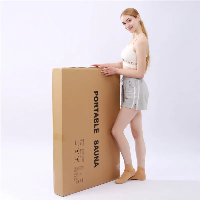 Modern One-Person Dry Far Infrared Sauna Acrylic Stainless Steel 304 4 Heaters Transom Windows Computer Control Panel Durable