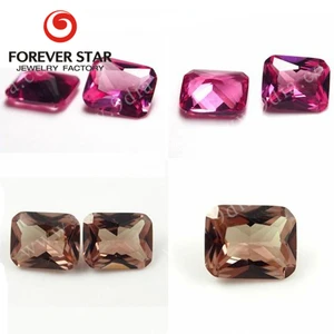 Factory Direct GIA Certified Nano Sital Crystal Gemstone 1ct Red Oval Star Shape Lab Created Color Change