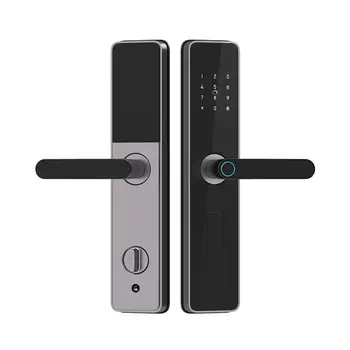 Customizable Heavy Duty Password Keyless Entry Cerradura Inteligente Card Fingerprint Electronic Front Door Lock Smart Door Lock