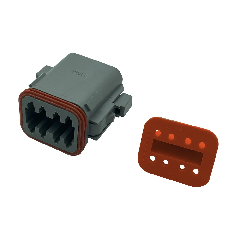 8-way plug connector housing shrink dust lip female plug dt06-8sdt series automobile connector kit