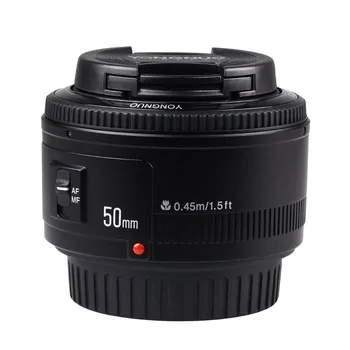 YONGNUO YN50mm F1.8 AF MF Lens YN 50mm Auto Focus Lens for Ni Kon  DSLR Cameras