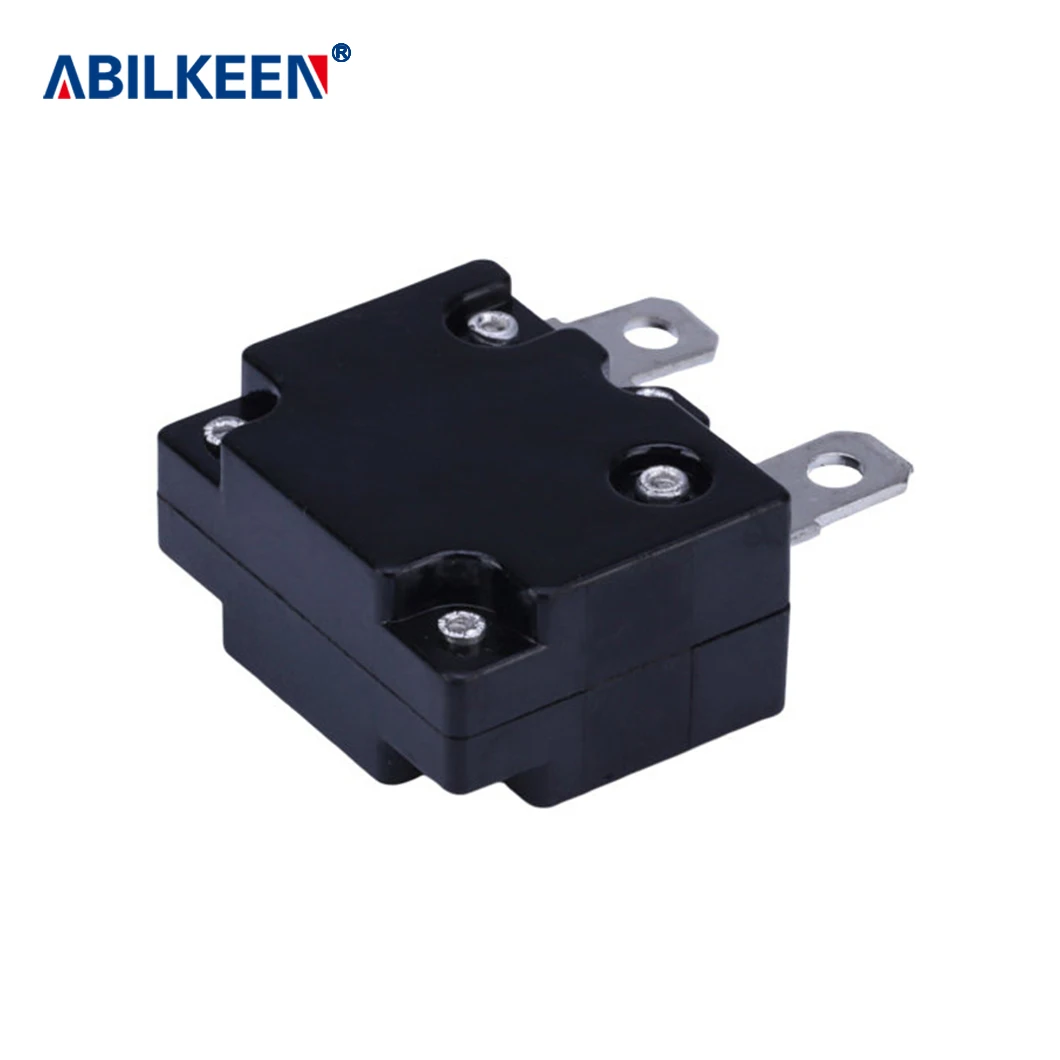 Electric Motor Overload Reset Switch 5A 10A 15A 20A 25A 30A 2 Pins Terminal Automatic Circuit Breaker