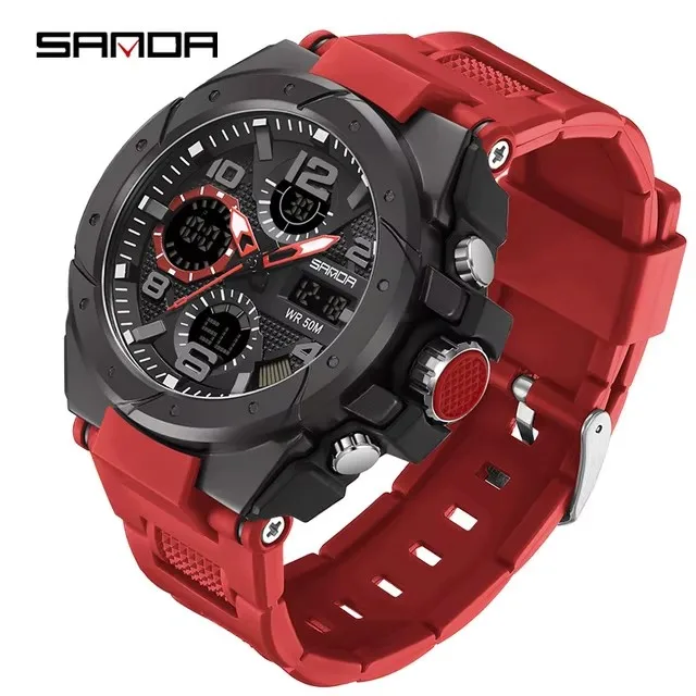 SANDA 6008 Man Quartz Watch - Waterproof Sport Luxury
