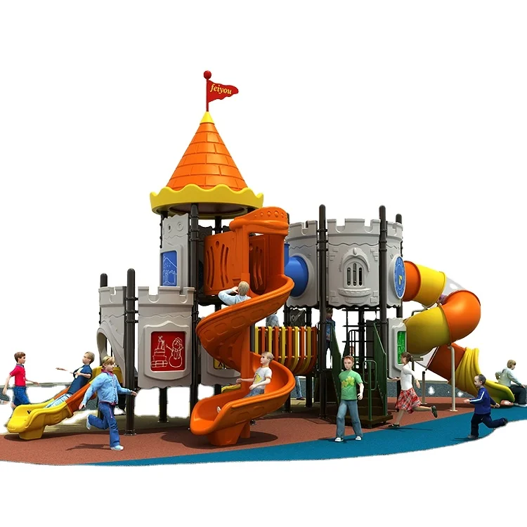 China Factory Plastic Equipment Commercial Preschool Outdoor Children Playground