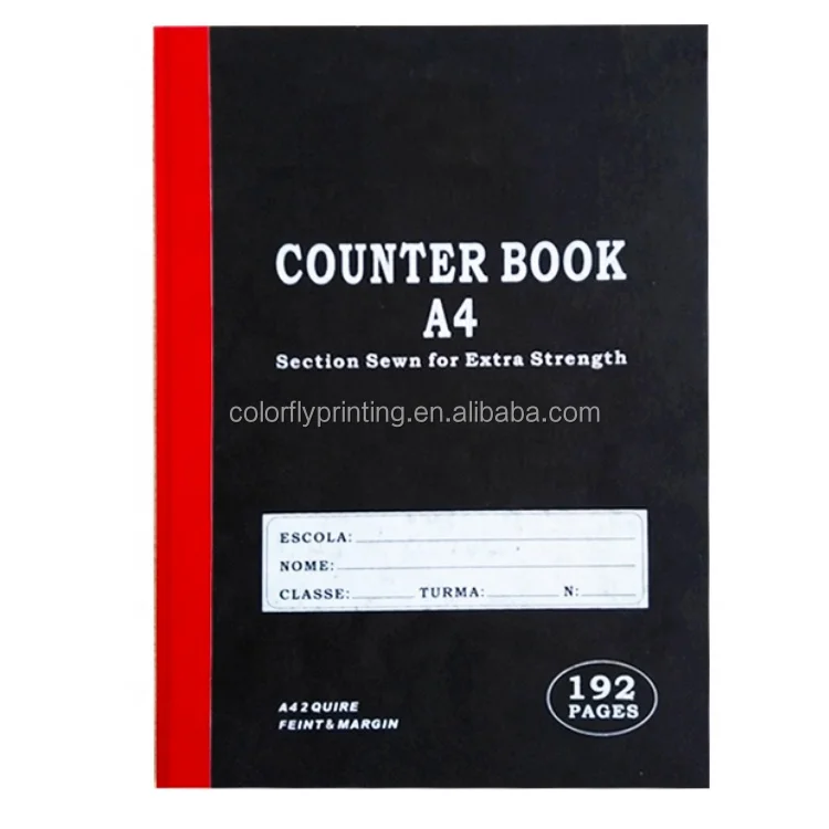 Tape Binding Mauscript Book 2 Quire A4 Counter Book 2 Quire 192 Pages Hard Cover Notebook