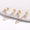 10k gold DEF lab diamond earring