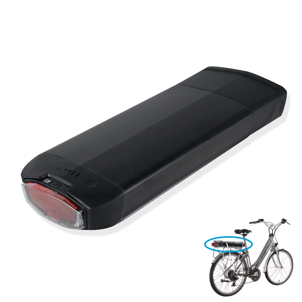 Removable Lithium Battery Pack 36V 48V 14Ah Rear Rack Electric Bike  Battery for Bafang E-Bike Conversion Kits
