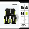 Bauletto nero da 45 litri [fodera+schienale]+30 litri