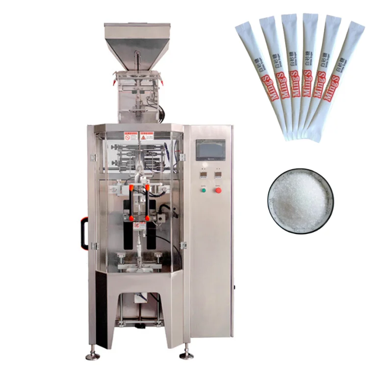 Multilane Automatic Back Sealing Stick 6 Line 5g 10g Desiccant Salt Hotel Sugar Packet Packing Machine