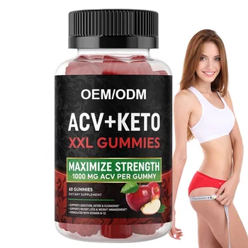 Hot Sale ACV Keto Gummy Promote Intestinal Digestion Vitamins Apple Cider Vinegar BHB Gummies for Weight Loss