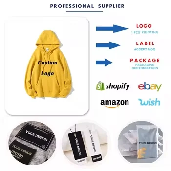 HY High Quality New Model Custom Logo Hoodie Basic Hoodie Custom Logo China Supplier Cropped Hoodie Men