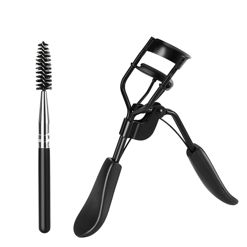 Factory professional custom 2 piece eyebrow brush eye curler eyelash tools set eyelash curler refill