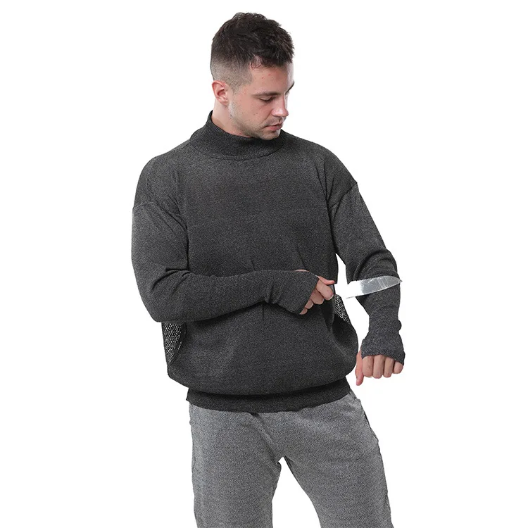 UHMWPEF Level 5 Fabric Work Safety Stab Proof Vest Anti Slash Shirts Knife Cut Resistant Clothing
