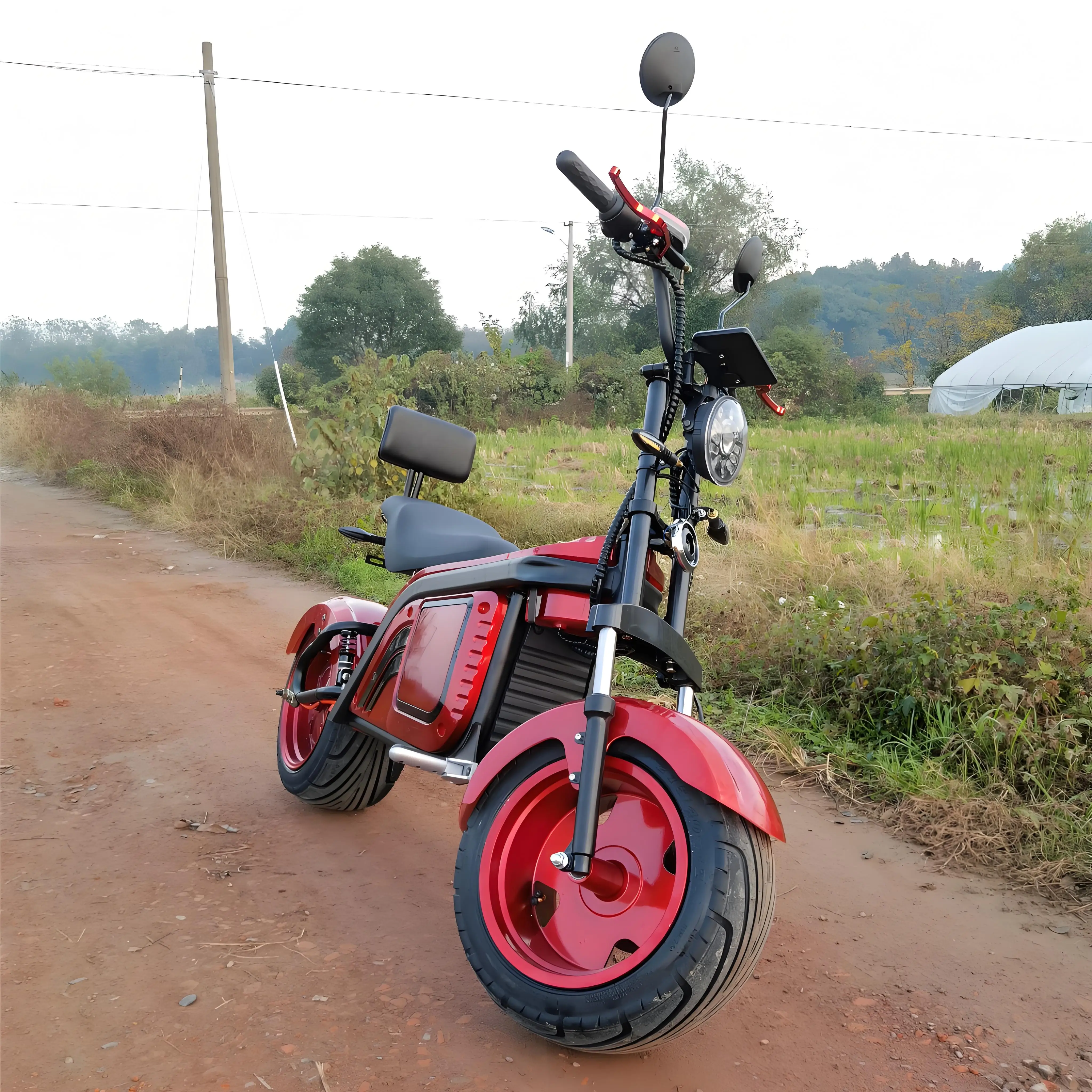 Innovative MH3 High Performance Electric Scooter Max Velocity 75 Km/H Cutting Edge Technology Long Range Battery