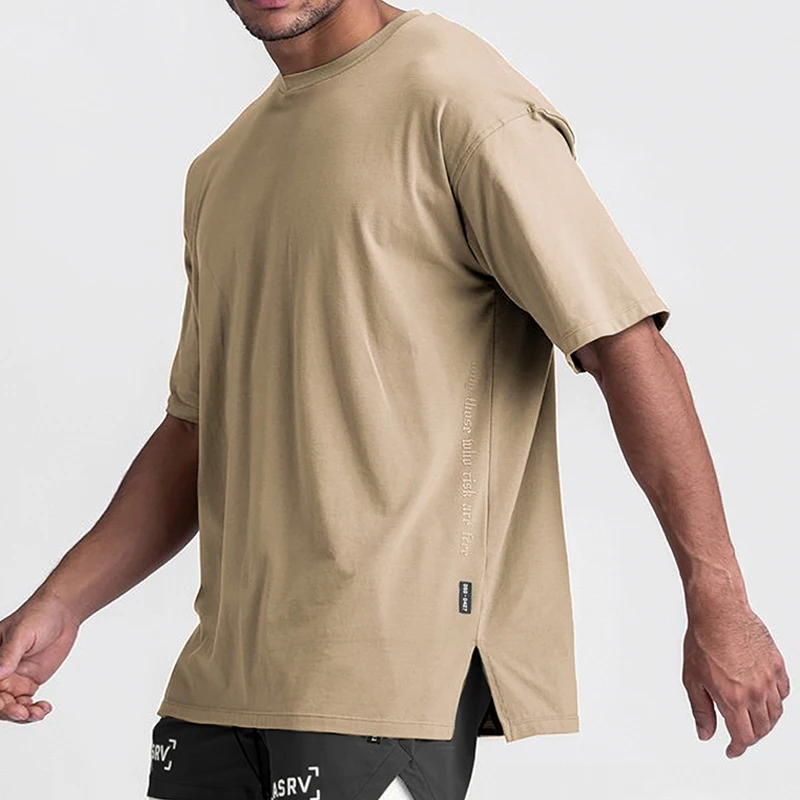 Man Active Gym Oversized Side Split T-Shirt