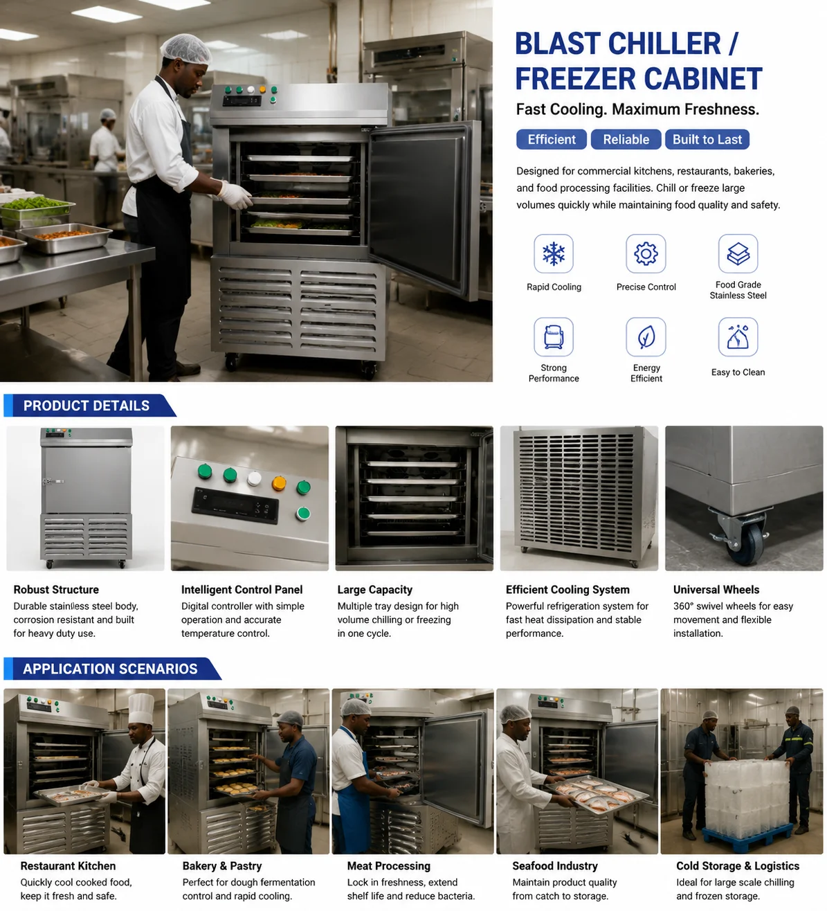 Blast Freezer, 80°C, 380 V, 5.5 - detail 4