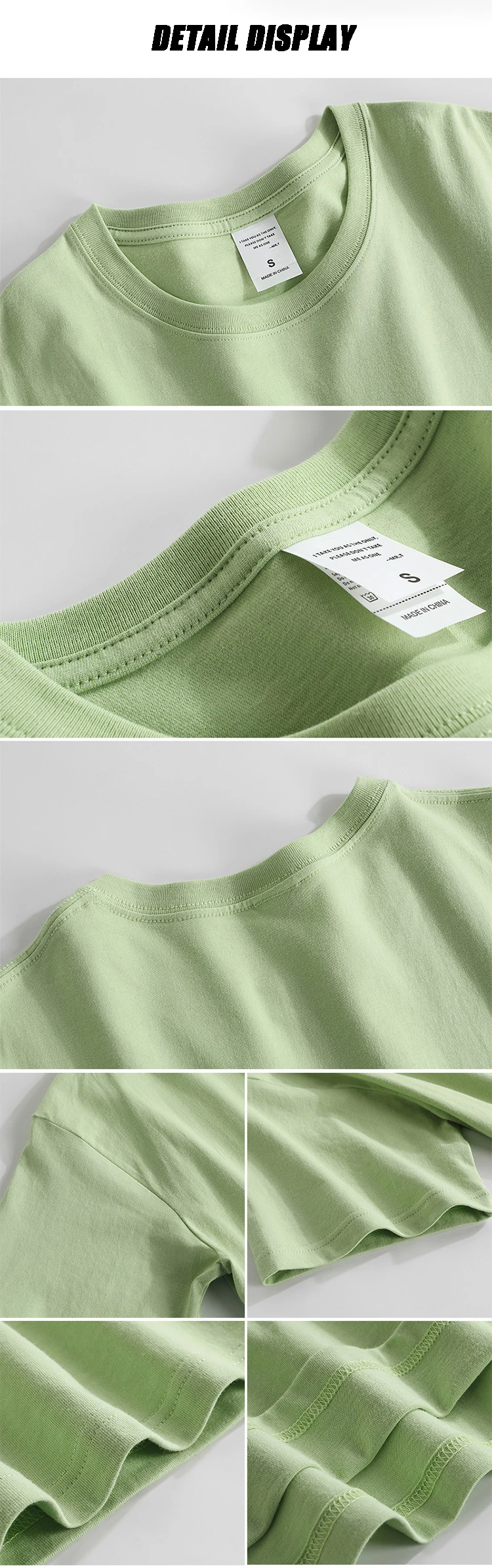 2022 New Online Customization 100% Cotton Casual Drop Shoulder T-shirts ...