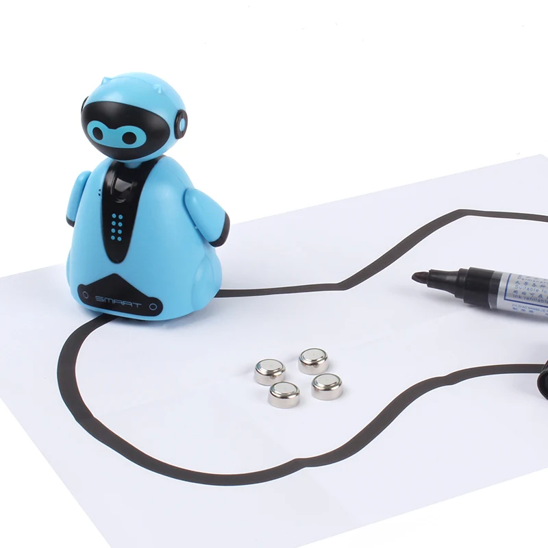 Inductive Robot  Walking Follow Lines Smart Robots for Kids Child Robot Car Toy 