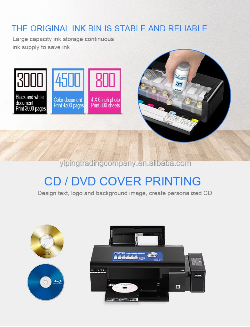 220v Sublimation Printer Cd Dvd Printer Automatic For L805 Inkjet