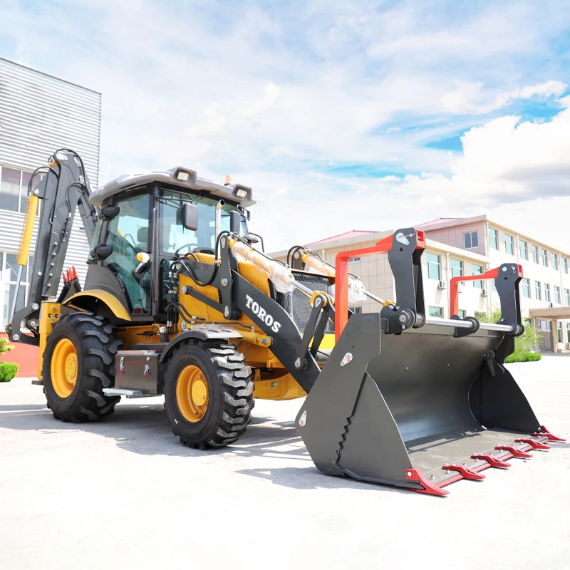 New Design 4x4 Mini Backhoe Loader TBL388 Small Backhoe Loader  for Sale High Efficiency Diesel Backhoe Wheel Loader With Price