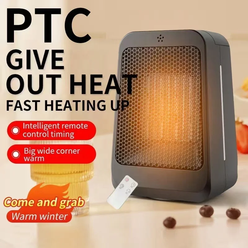 New Energy-saving Electric Heater Cooling and Heating Dual-use Electric Heater Remote Control Shaking Head Home Heater 6