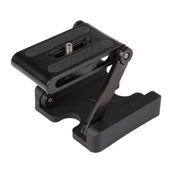Kaliou B010 Z-type Quick-folding Pan/tilt, Plastic Pleated Slide Rail Base Macro Quick Release Plate Bracket