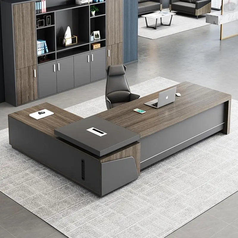 Pengpai Bureau Office Furniture Executive Computer Table l Shape Office Desk