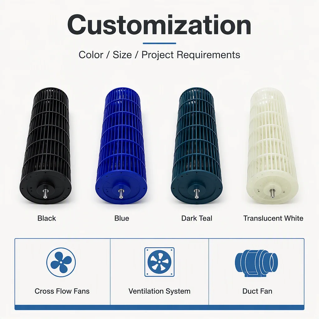 Cross Flow Fan, Plastic, Centrifugal - detail 16