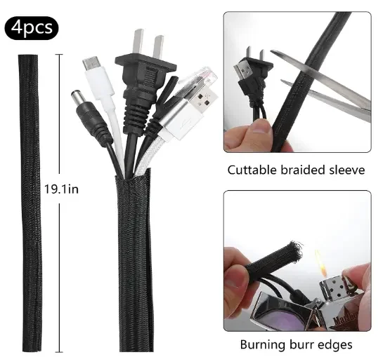 Sourcing Map Nylon R-Type Kabelclips – 5 Stück, Für Kabeldurchmesser 44–50 Mm, Kabelmanagement Ohne Kleben