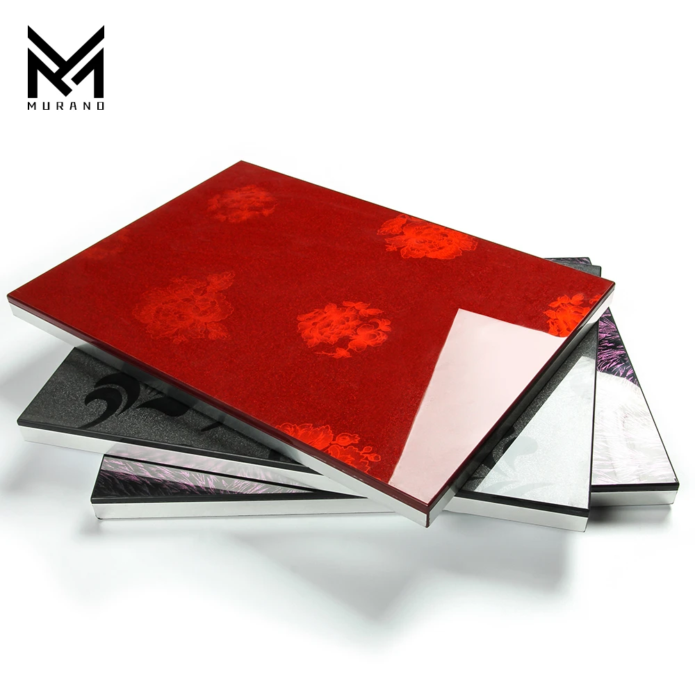 High Gloss Red Acrylic Laminate Sheets For Kitchen Doors 0.5mm