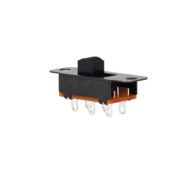 SS-22G26 2-Position 6-Pin 2P2T Slide Switches 2-Way On/Off Switch With 0.5A 50VDC  Max Voltage KC Certified