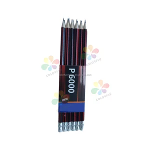 Wholesale Different Color  Popular Different Color Custom Pencil Nature  Wood Pencil  for Kids