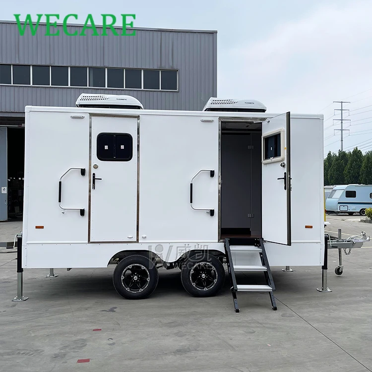 Wecare Portable Restrooms Outdoor Mobile Plastic Toilet Bathroom Trailer Washroom Camping Toilet