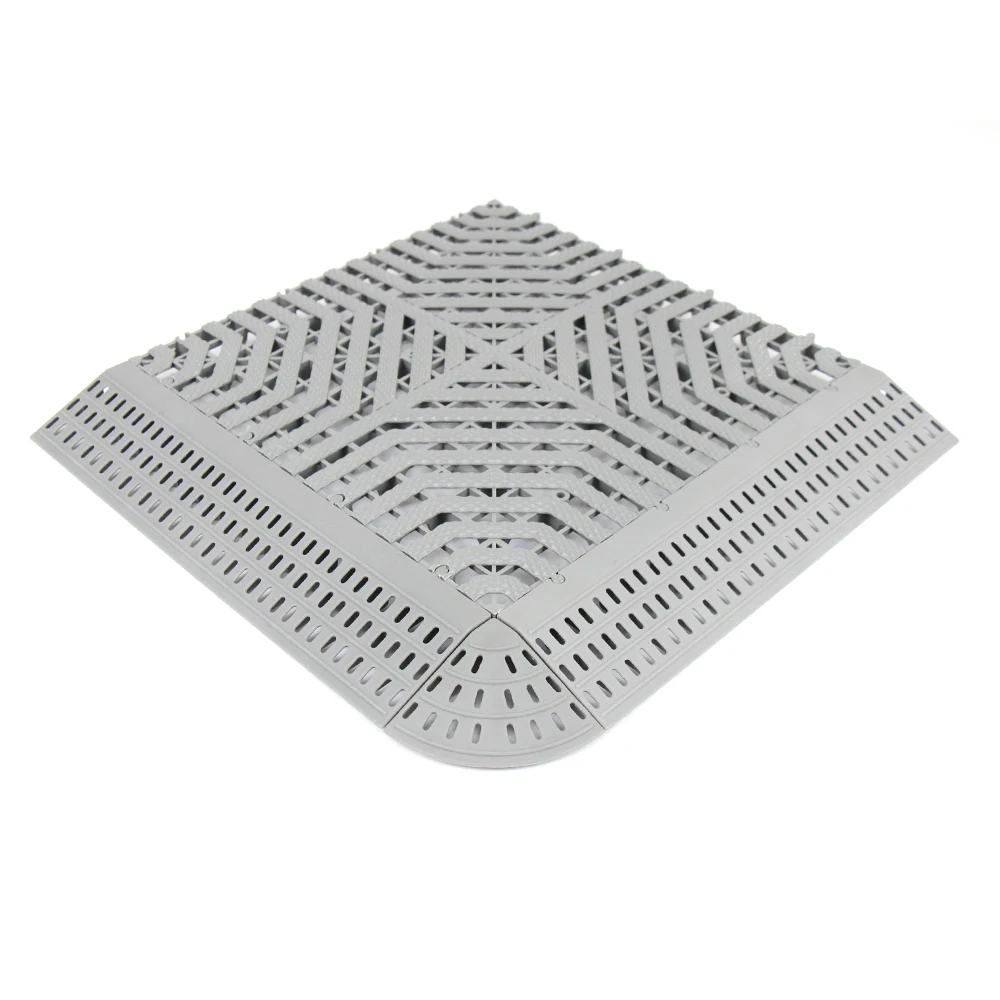 40x40x3 Factory PP Plastic Interlocking Garage Car Wash Floor Tile With Free Design