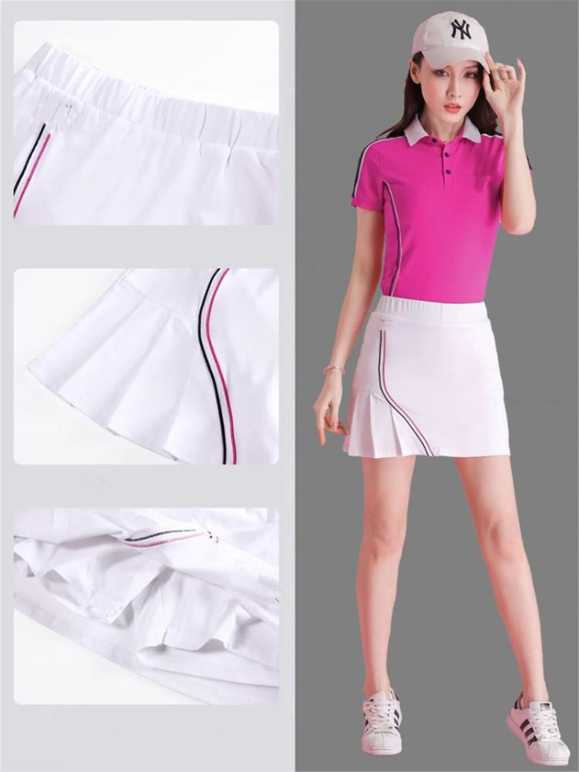 Оптовая продажа, одежда для тенниса, женские шорты со встроенной юбкой из сетчатой ткани