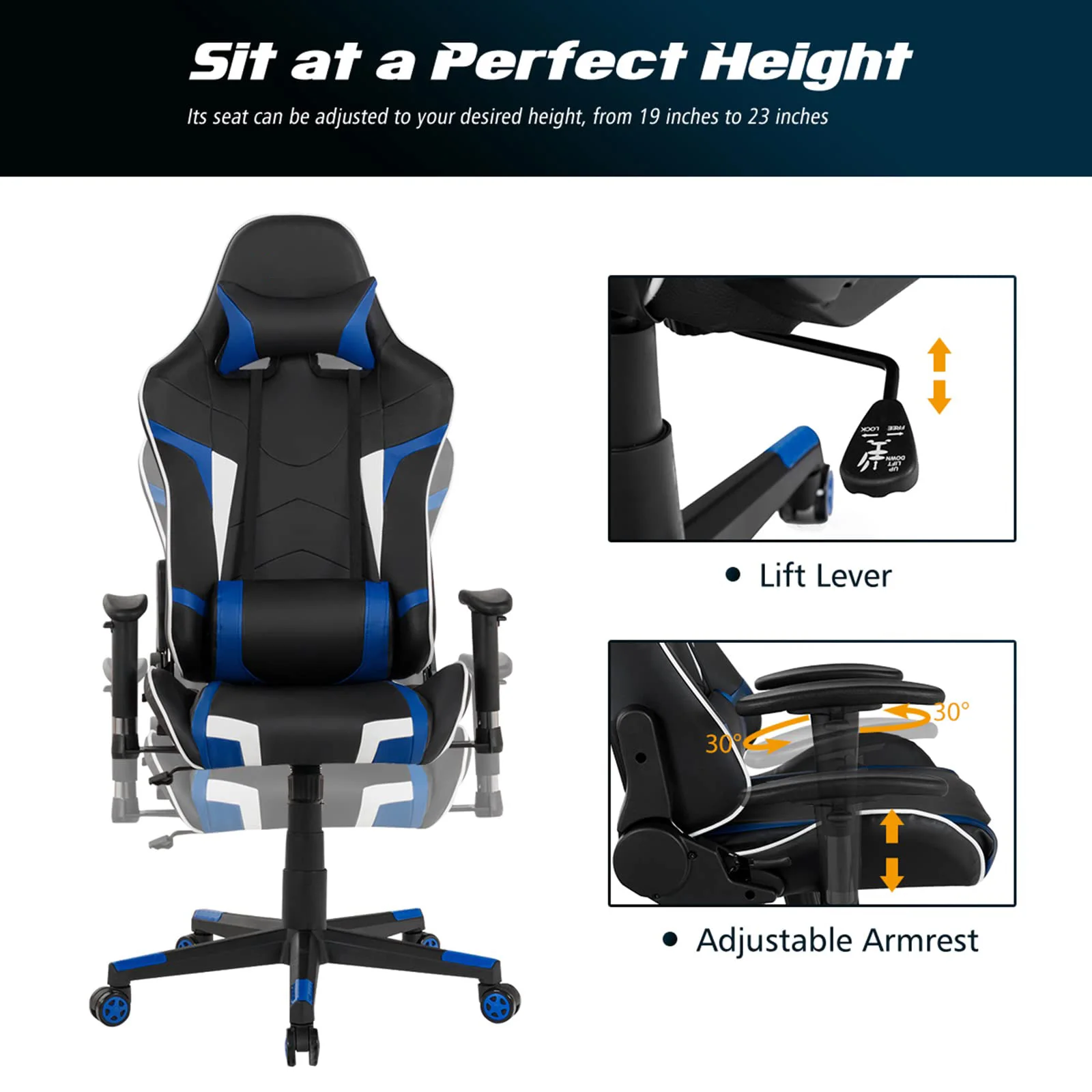 Factory Hot Sale Computer Gaming Racing Chair Ergonomic Office Gaming Chairs