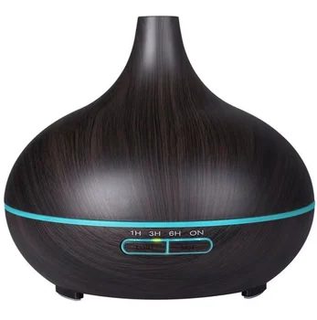 top seller Essential oil diffuser 500ml aroma diffuser Remote control air humidifier electric wooden aromatherapy diffuser