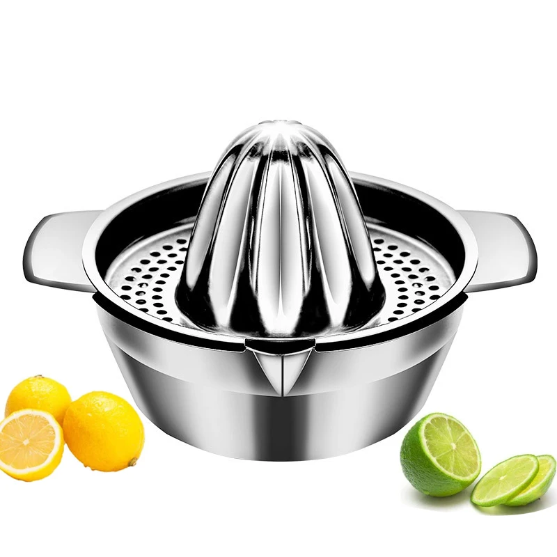 Manual Citrus Orange Grapefuit Reamer Rotation Press Juicer 304