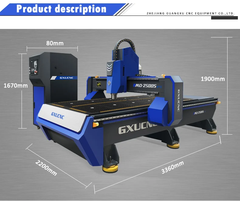1300*2500 High Precision Cnc Engraving Machine Cnc Wood Carving Machine Router