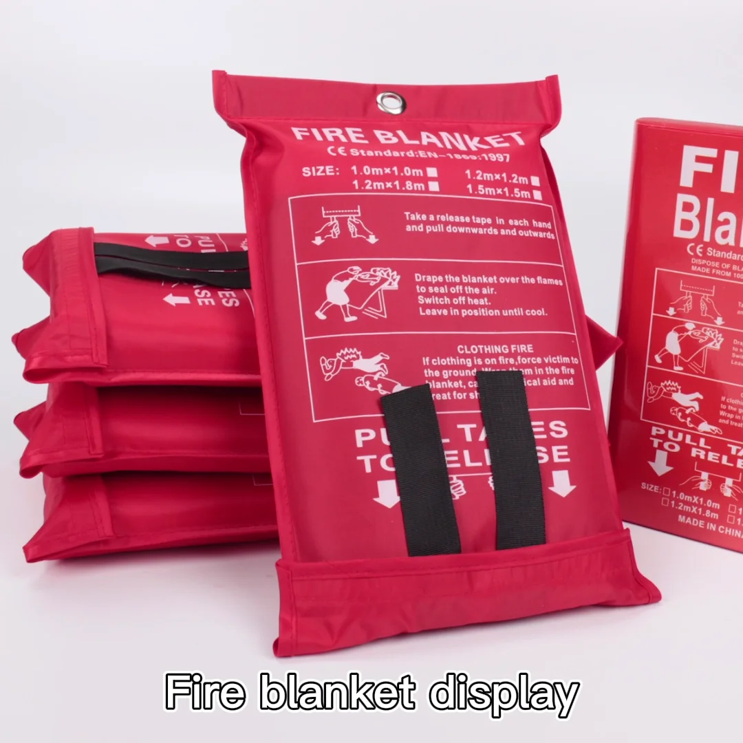 1m*1m Fire Resistant Insulation Fiberglass Fire Blanket Emergency For People Buy Emergency