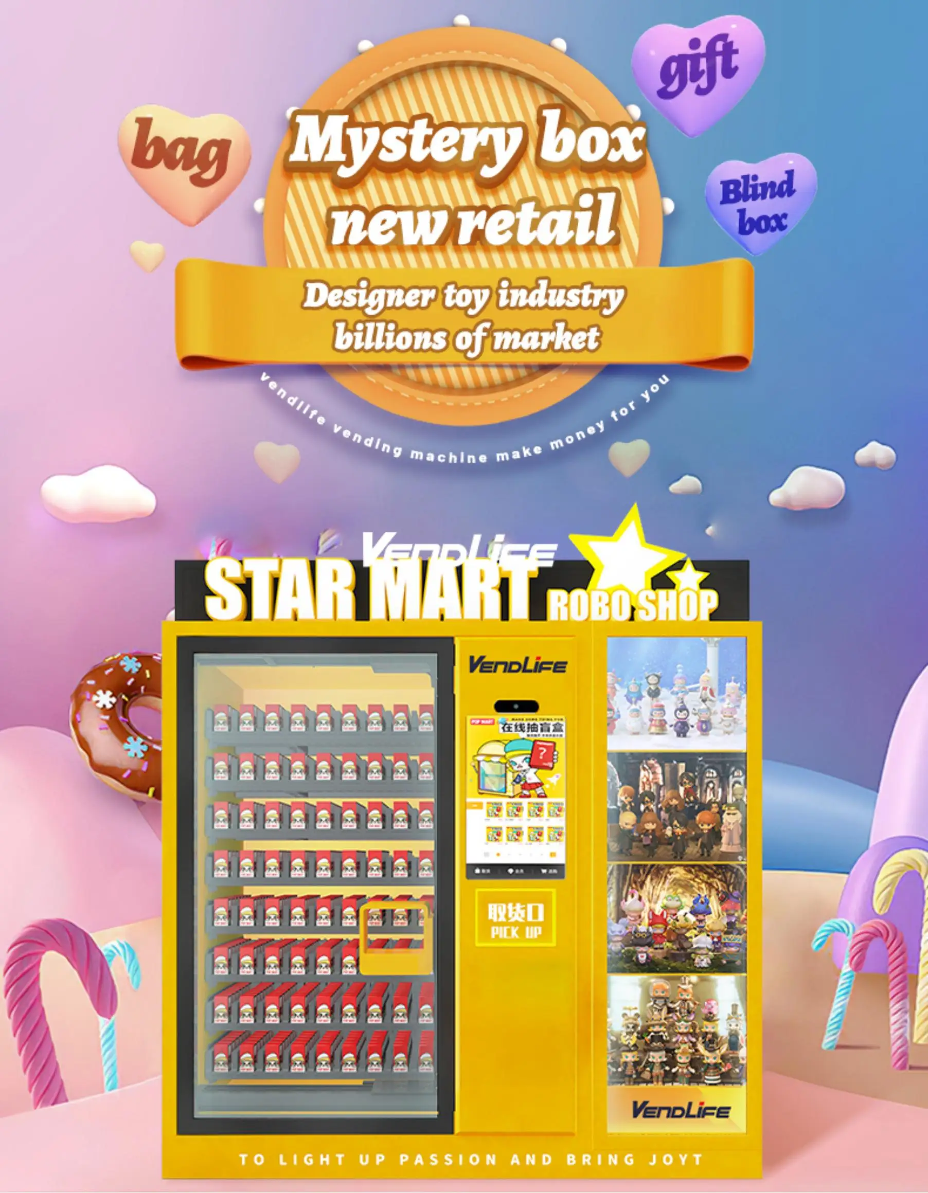 Factory Direct Vending Machine Unmanned Selfservice Beverage Vendlife