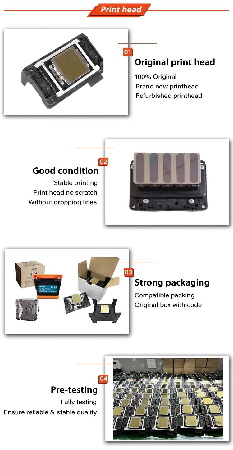 Original Dx7-Generation 189/196/177 Printer Head for Outdoor Photocopier Water-Based Oil-Based Printer Supplies