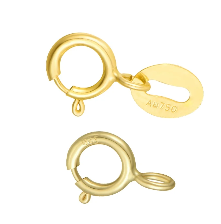 18k Gold Clasps with Au750 Stamp - DIY Jewelry Supplies