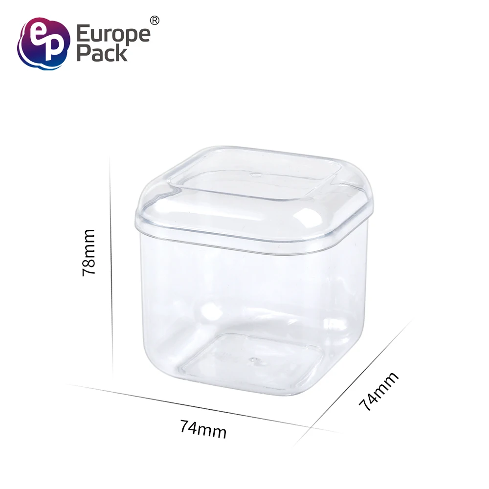 Hard Plastic Biscuit Mousse Cup Tiramisu Dessert Pudding Packaging box